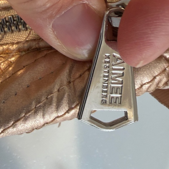 Aimee Kestenberg Metallic Gold Cosmetic Bag Set - Picture 7 of 10